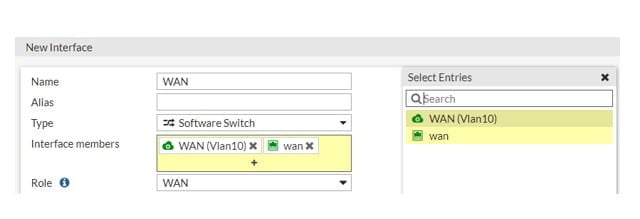Het gebruik van een Software Switch op FortiGate in combinatie met configuratie templates