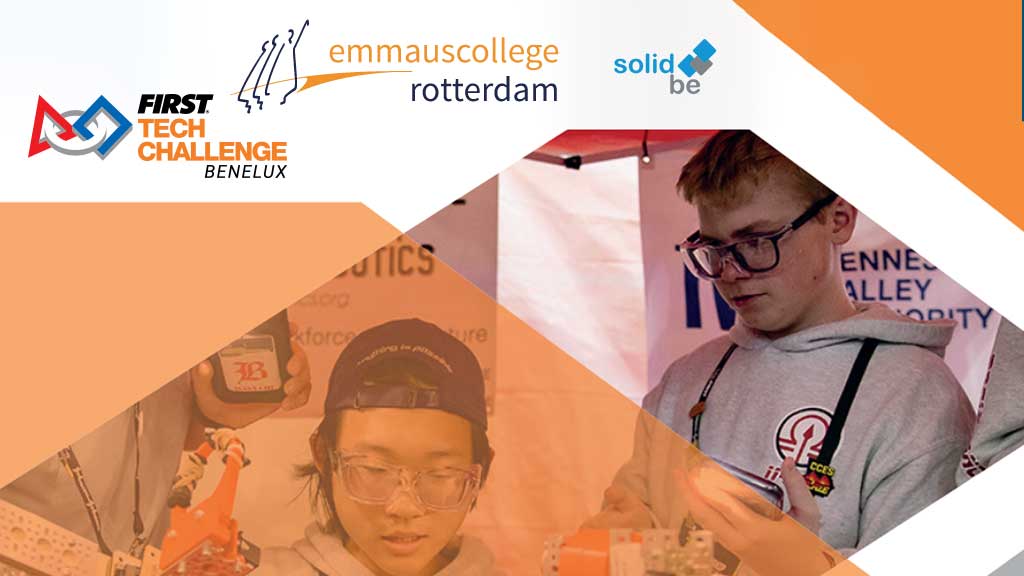 SolidBE sponsort Robotica Team M-Mais Emmauscollege in FIRST Tech Challenge